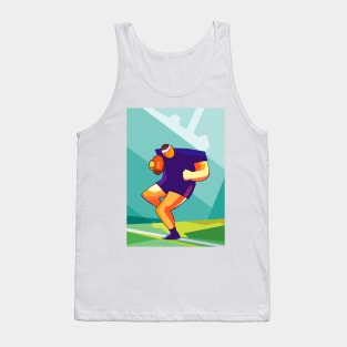 Rugby Sport Wpap Art Tank Top